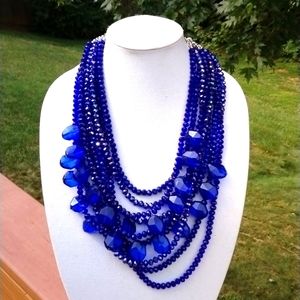 Sassy Jones Malia Glass Sparkler - Egyptian Blue